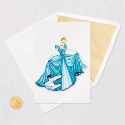 Hallmark Disney Princess Cinderella You Sparkle Quilled Paper Handmade Card -Hallmark Disney Cinderella Quilled Paper Handmade Card for Her 1299LAD2856 05