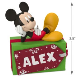 Hallmark Disney Mickey Mouse Christmas Present Personalized Ornament -Hallmark Disney Mickey Mouse Christmas Present Personalized Ornament 2499QHE1885B1 03