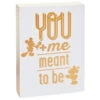 Hallmark Disney Mickey And Minnie Meant To Be Quote Sign -Hallmark Disney Mickey and Minnie Meant to Be Sentiment 1DYG2049 01