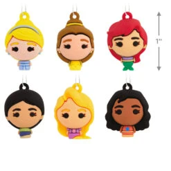 Mini Disney Princess Shatterproof Hallmark Ornaments, Set Of 6 -Hallmark Disney Princess Miniature Christmas Ornaments Set of 6 2HCM6131 03