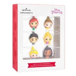 Mini Disney Princess Shatterproof Hallmark Ornaments, Set Of 6 -Hallmark Disney Princess Miniature Christmas Ornaments Set of 6 2HCM6131 04