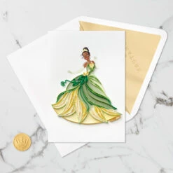 Hallmark Disney The Princess And The Frog Tiana Happy Wish Quilled Paper Handmade Card -Hallmark Disney Princess and the Frog Tiana Quilled Paper Card 1299LAD2855 05