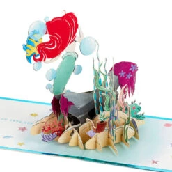 Hallmark Disney The Little Mermaid Wishing You Happiness 3D Pop-Up Card 15 Hallmark Disney The Little Mermaid Wishing You Happiness 3D Pop-Up Card -Hallmark Disney The Little Mermaid Ariel 3D PopUp Card for Her 1499LAD2902 04
