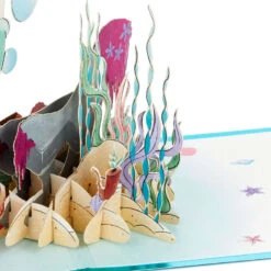 Hallmark Disney The Little Mermaid Wishing You Happiness 3D Pop-Up Card 16 Hallmark Disney The Little Mermaid Wishing You Happiness 3D Pop-Up Card -Hallmark Disney The Little Mermaid Ariel 3D PopUp Card for Her 1499LAD2902 05