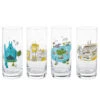Hallmark Walt Disney World 50th Anniversary Park Attractions Glasses, Set Of 4 -Hallmark Disney World Park Attractions Drinking Glasses 1DYG2074 01