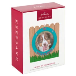 Hallmark Doggy In The Window 2023 Photo Frame Ornament -Hallmark Doggy in Window Fence Picture Frame Keepsake Ornament 1599QGO2599 04