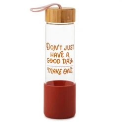 Hallmark Don't Just Have A Good Day Glass Water Bottle, 22 Oz.