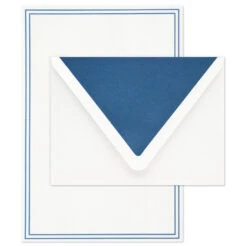 Hallmark Double Blue Border Stationery Set, Box Of 20 -Hallmark Double Blue Border Stationery Set 1499STN1136 03