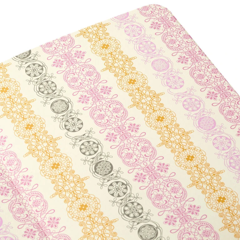 Hallmark Embossed Border Fuchsia Faux Leather Notebook 8 Hallmark Embossed Border Fuchsia Faux Leather Notebook - Image 6