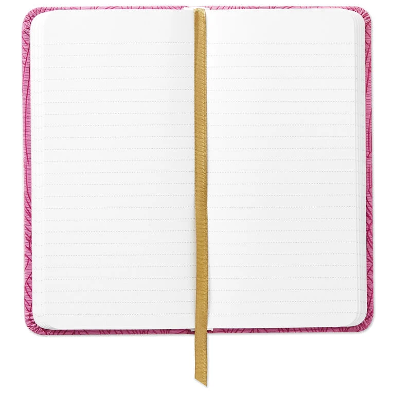 Hallmark Etched Leaves Pink Slim Notebook 6 Hallmark Etched Leaves Pink Slim Notebook - Image 4