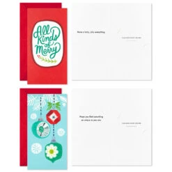 Hallmark Colorful And Casual Money-Holder Boxed Christmas Cards Assortment, Pack Of 36 -Hallmark Festive Assorted MoneyHolder Boxed Christmas Cards 5CZE2139 04