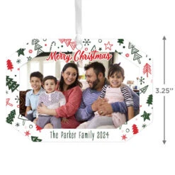 Hallmark Festive Fun Personalized Text And Photo Metal Ornament -Hallmark Festive Fun Personalized Christmas Ornament 1OFM1001B3 03