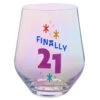 Hallmark Finally 21 Stemless Wine Glass, 16 Oz. -Hallmark Finally 21 Stemless Wine Glass 1BID1089 01
