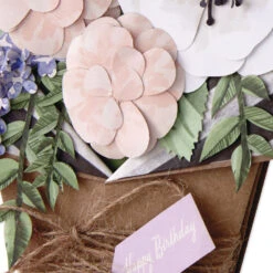 Hallmark Flower Bouquet Beautiful Day Birthday Card -Hallmark Floral Bouquet Displayable Birthday Card 1299LAD9483 04