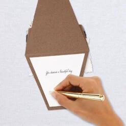 Hallmark Flower Bouquet Beautiful Day Birthday Card -Hallmark Floral Bouquet Displayable Birthday Card 1299LAD9483 06