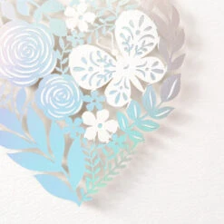 Hallmark Floral Laser Foil Heart Blank Note Cards, Box Of 8 9 Hallmark Floral Laser Foil Heart Blank Note Cards, Box Of 8 -Hallmark Floral Laser Foil Heart Blank Note Cards 1499THK2105 03