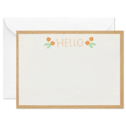 Hallmark Ivory Floral Flat Note Cards In Caddy, Box Of 40 11 Hallmark Ivory Floral Flat Note Cards In Caddy, Box Of 40 -Hallmark Floral SinglePanel Note Cards With Caddy 3CNT5048 03