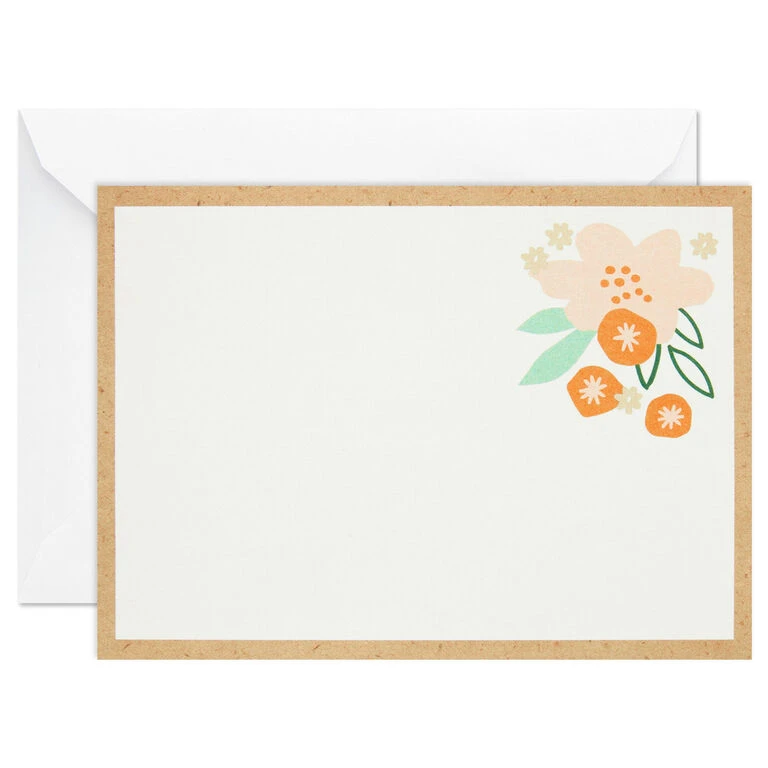 Hallmark Ivory Floral Flat Note Cards In Caddy, Box Of 40 6 Hallmark Ivory Floral Flat Note Cards In Caddy, Box Of 40 - Image 4