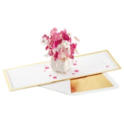 Hallmark Happy Thoughts Flower Bouquet 3D Pop-Up Thinking Of You Card -Hallmark Flower Bouquet 3D PopUp Thinking of You Card 1299LAD9644 04