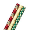 Hallmark Traditional 3-Pack Foil Christmas Wrapping Paper Assortment, 60 Sq. Ft. -Hallmark Foil Christmas Wrapping Paper Assortment 5JXW1065 01