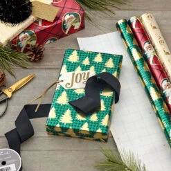 Hallmark Traditional 3-Pack Foil Christmas Wrapping Paper Assortment, 60 Sq. Ft. 12 Hallmark Traditional 3-Pack Foil Christmas Wrapping Paper Assortment, 60 Sq. Ft. -Hallmark Foil Christmas Wrapping Paper Assortment 5JXW1065 03