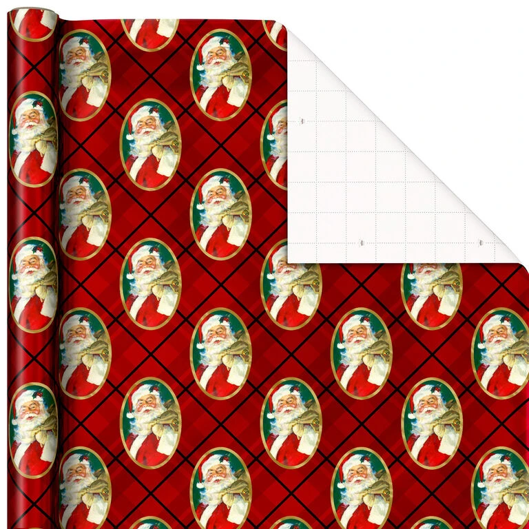 Hallmark Traditional 3-Pack Foil Christmas Wrapping Paper Assortment, 60 Sq. Ft. 6 Hallmark Traditional 3-Pack Foil Christmas Wrapping Paper Assortment, 60 Sq. Ft. - Image 4