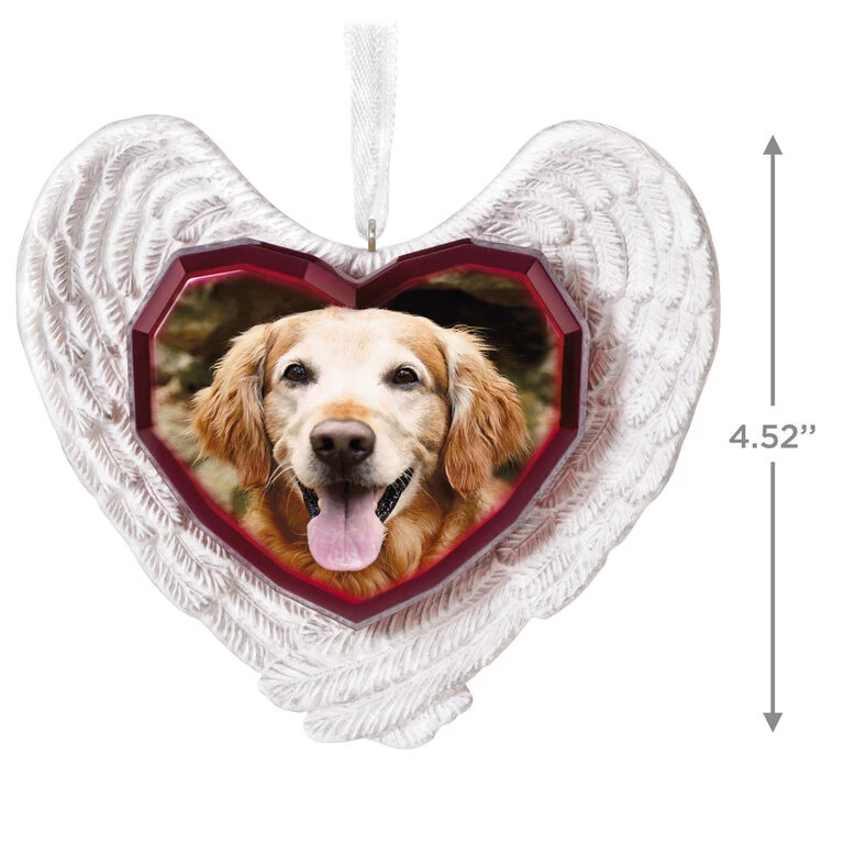 Hallmark Forever Loved Memorial Heart And Angel Wings Photo Personalized Ornament 5 Hallmark Forever Loved Memorial Heart And Angel Wings Photo Personalized Ornament - Image 3