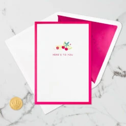 Hallmark Here's To You Cocktail Toast 3D Pop-Up Card 17 Hallmark Here's To You Cocktail Toast 3D Pop-Up Card -Hallmark Fruit Cocktail Drinks Celebration 3D PopUp Card for Her 1299LAD2897 06