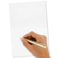 Hallmark Gold Butterfly On Pink Blank Note Cards, Box Of 8 -Hallmark Gold Butterfly on Pink Blank Note Cards 1499CNT1125 03