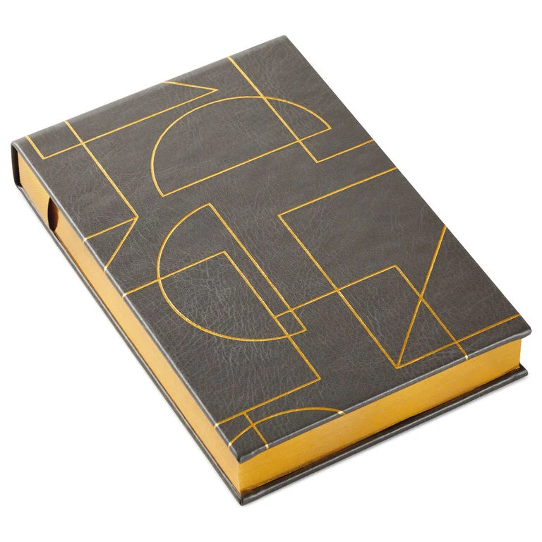 Hallmark Gold Geometric Faux Leather Small List Pad 3 Hallmark Gold Geometric Faux Leather Small List Pad