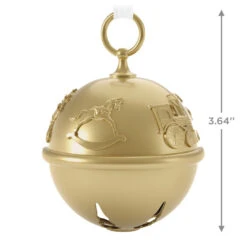 Hallmark 50th Anniversary Ring In The Season Special Edition Metal Bell Ornament -Hallmark Gold Jingle Bell Keepsake Ornament 2899QGO2989 03