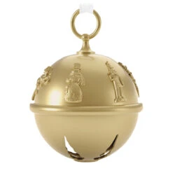 Hallmark 50th Anniversary Ring In The Season Special Edition Metal Bell Ornament -Hallmark Gold Jingle Bell Keepsake Ornament 2899QGO2989 06
