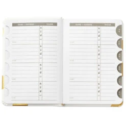 Hallmark Gold Polka Dots Address Book -Hallmark Gold Polka Dots Address Book 1ADD1620 03