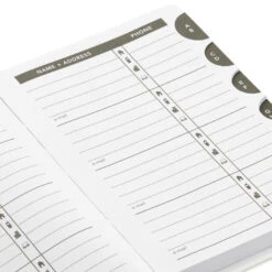 Hallmark Gold Polka Dots Address Book -Hallmark Gold Polka Dots Address Book 1ADD1620 07