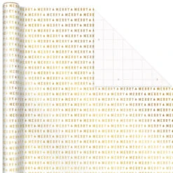 Hallmark Gold And White 6-Pack Holiday Wrapping Paper Assortment, 180 Sq. Ft. -Hallmark Gold and White Christmas Wrapping Paper Assortment 5JXW1086 04