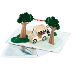 Hallmark Hope Your Day Is Good To A Tee Golf 3D Pop-Up Card -Hallmark Golf Cart Pun Good Day 3D PopUp Card 5RZH1304 2