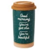 Hallmark Good Morning Ceramic Travel Mug, 12 Oz. -Hallmark Good Morning Ceramic Travel Mug 1SNN1079 01