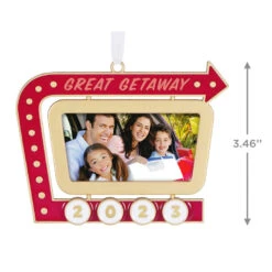 Hallmark Great Getaway 2023 Metal Photo Frame Ornament -Hallmark Great Getaway Picture Frame Keepsake Ornament 1999QHX3097 03