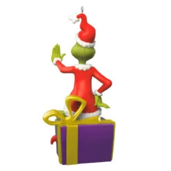 Hallmark Dr. Seuss's How The Grinch Stole Christmas!™ Grinch Peekbuster Ornament With Motion-Activated Sound -Hallmark Grinch Peekbuster Keepsake Ornament 2699QXI7067 06