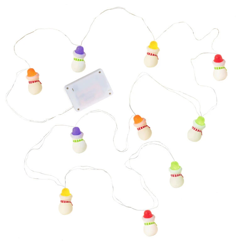 Hallmark Gumdrop Snowman 10-Light Christmas String Lights, 10' 8 Hallmark Gumdrop Snowman 10-Light Christmas String Lights, 10' - Image 6