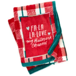 Hallmark Channel Fa-La-La-Love Plaid Blanket, 50x60 -Hallmark Hallmark Channel FaLaLaLove Plaid Blanket 1XKT3520 03