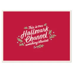 Hallmark Channel Red Oversized Blanket, 60x80 11 Hallmark Channel Red Oversized Blanket, 60x80 -Hallmark Hallmark Channel FamilySized Blanket 1XKT3505 04