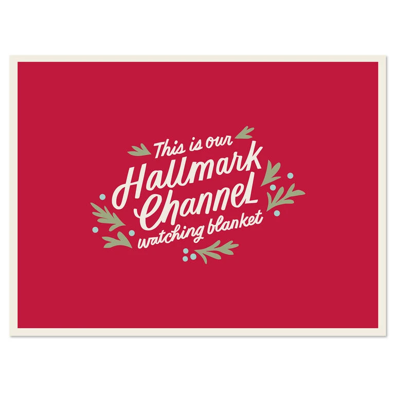 Hallmark Channel Red Oversized Blanket, 60x80 6 Hallmark Channel Red Oversized Blanket, 60x80 - Image 4