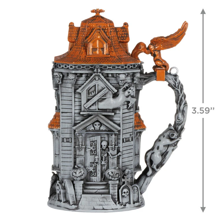Hallmark Hoppy Halloween Beer Stein 2023 Ornament 5 Hallmark Hoppy Halloween Beer Stein 2023 Ornament - Image 3