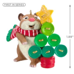 Hallmark Cute As A Button Ornament -Hallmark Hamster With Button Tree Keepsake Ornament 1599QXR8259 03