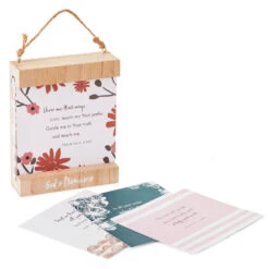 Hallmark God's Promises Changeable Hanging Quote Sign, 4x5 -Hallmark Hanging Wood Frame Quote Sign With Cards 1REL2016 02