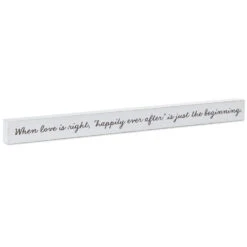 Hallmark Happily Ever After Wood Quote Sign, 23.5x2