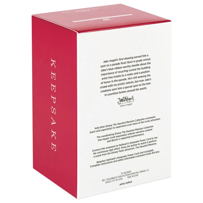 Hallmark Disney The Haunted Mansion Collection Victor Geist Ornament With Light And Sound 7 Hallmark Disney The Haunted Mansion Collection Victor Geist Ornament With Light And Sound - Image 5