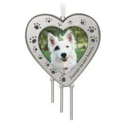 Hallmark Forever In Our Hearts Metal Photo Frame Pet Memorial Ornament