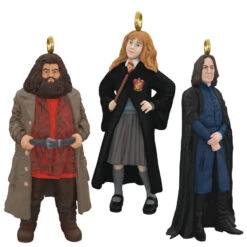 Hallmark Mini Harry Potterâ„¢ Hermioneâ„¢, Hagridâ„¢ And Snapeâ„¢ Metal Ornaments, Set Of 3